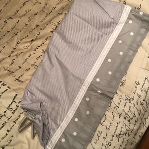 Pottery Barn Taylor crib skirt NWT